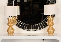 Coppia di lampade da tavolo Kelly Wearstler Utopia Combed Gild by Visual Comfort