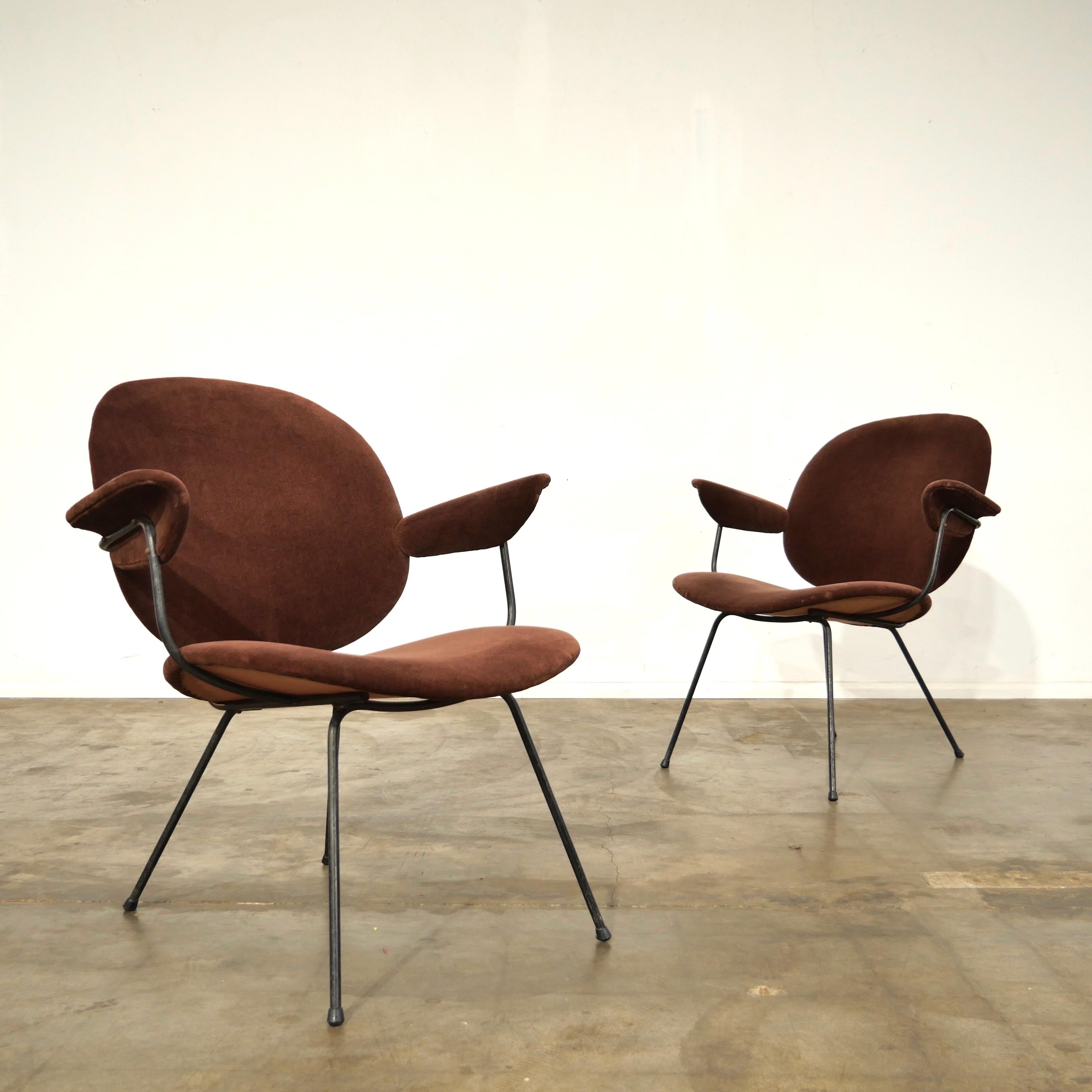 Paar Kembo 302-Stühle von W.H. Gispen im Angebot 4