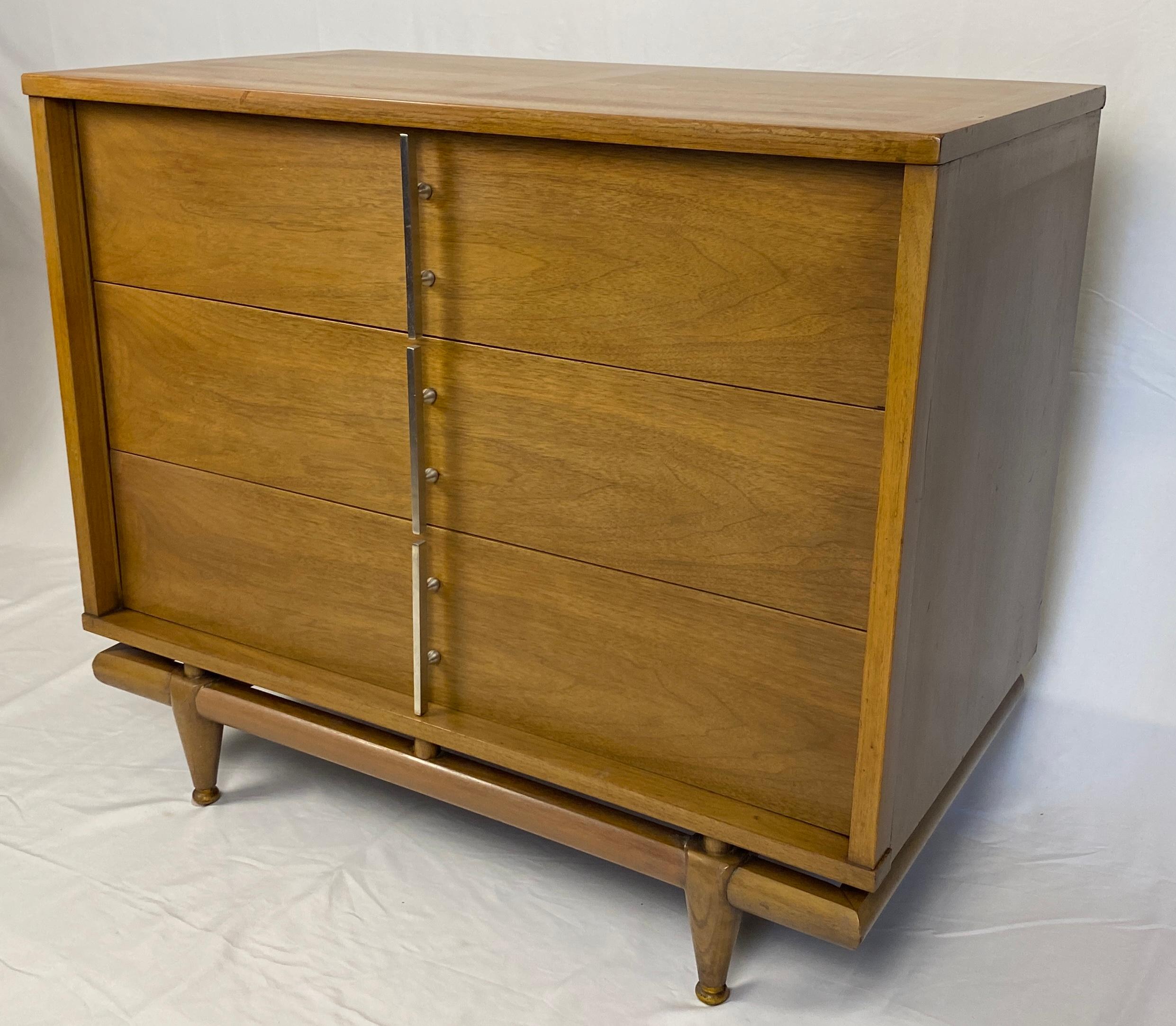 Fine pair of vintage mid-century Kent Coffey nightstands from 