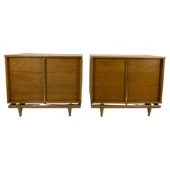 Pair of Kent Coffey "The Sequence" Nightstands, Mid Century Chest of Drawers