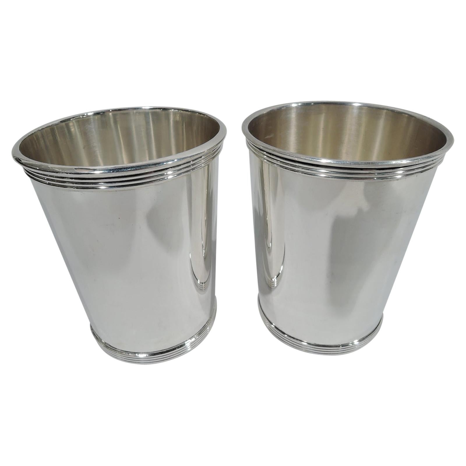 Pair of Kentucky Derby Day Sterling Silver Mint Juleps