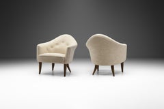 Pair of Kerstin Hörlin-Holmquist "Little Adam" Armchairs, Sweden 1950s