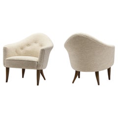 Pair of Kerstin Hörlin-Holmquist "Little Adam" Armchairs, Sweden 1950s