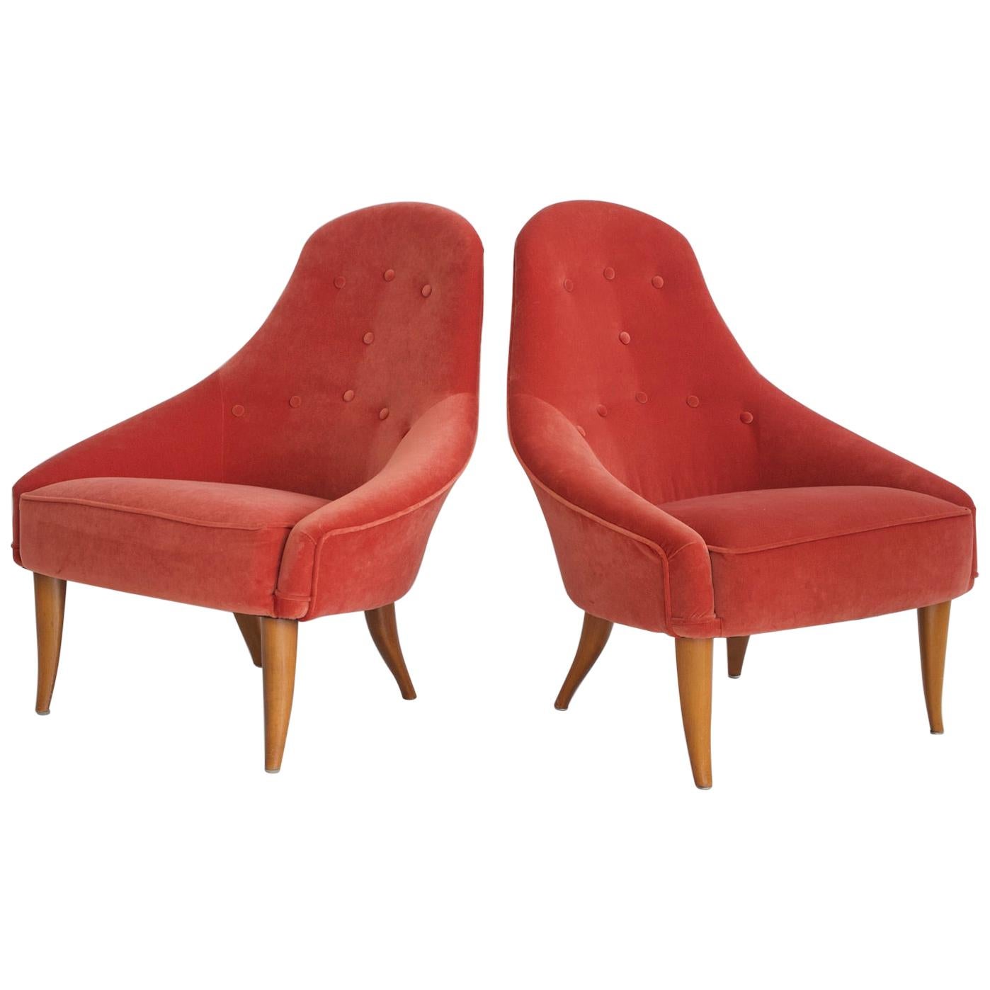 Pair of Kerstin Horlin-Holmquist Little Eva Chairs