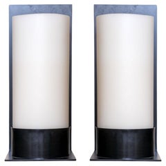 Pair Of Kevin Reilly Rum Wall Sconces With Wax Candles For Holly Hunt