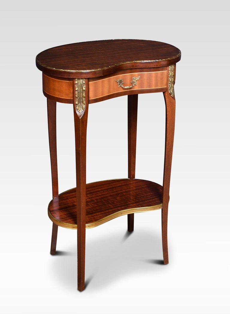 Pair of Kidney Shaped Side Tables at 1stDibs