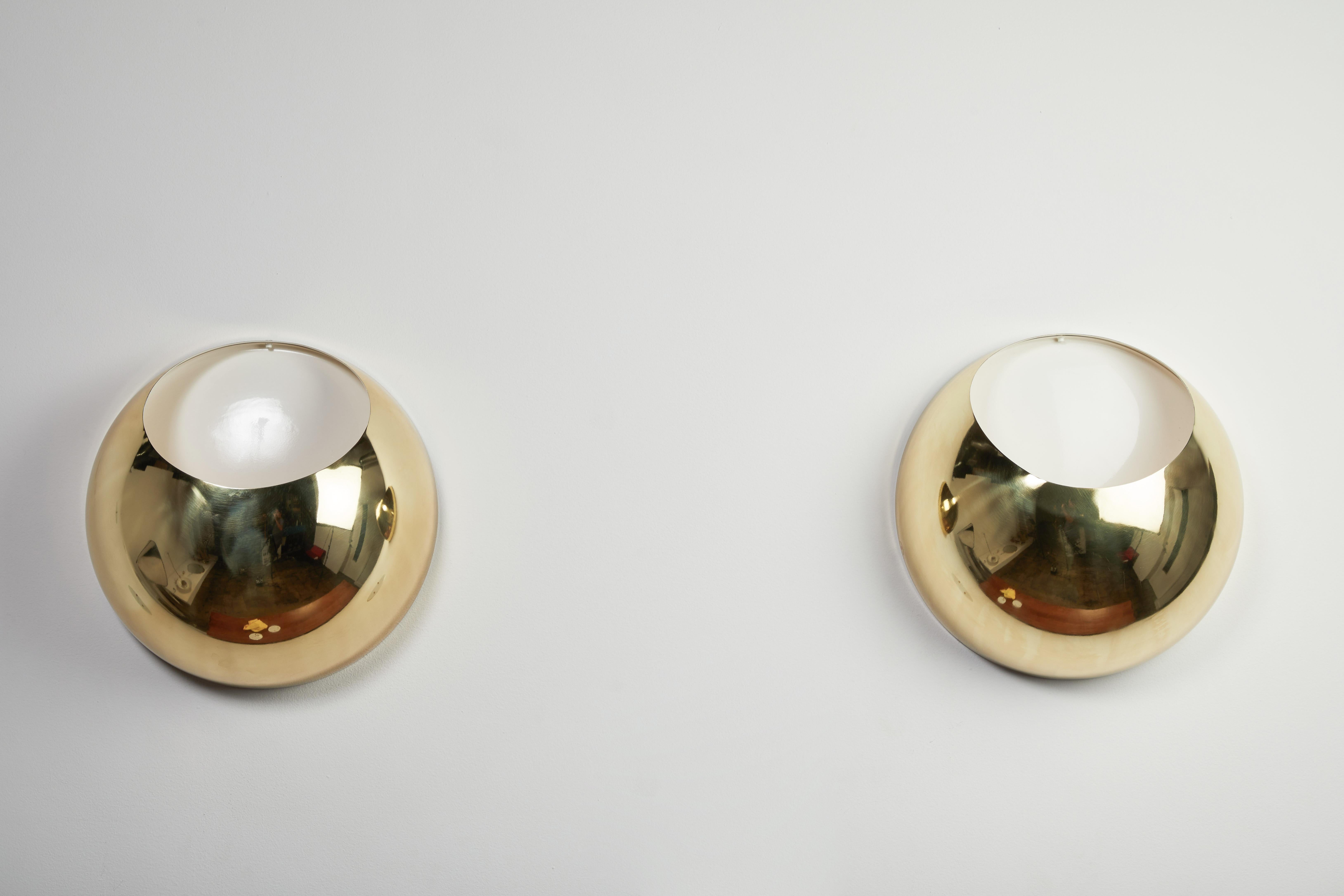 Brass Kil Sconces by Angelo Brotto for Esperia For Sale