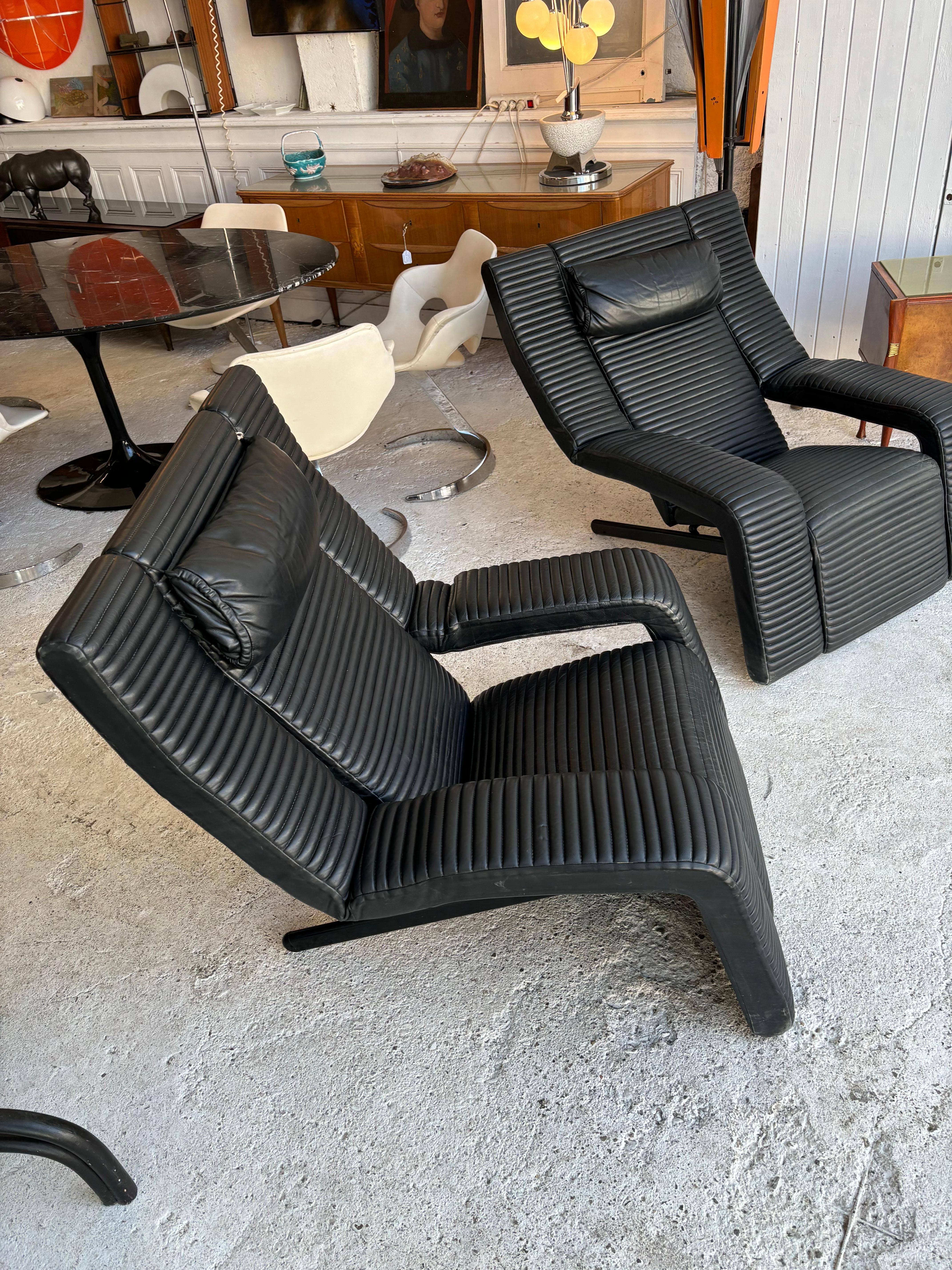 Pair of Kilkis Chairs by Ammannati And Vitelli for Brunati, Italy 1980’s 4