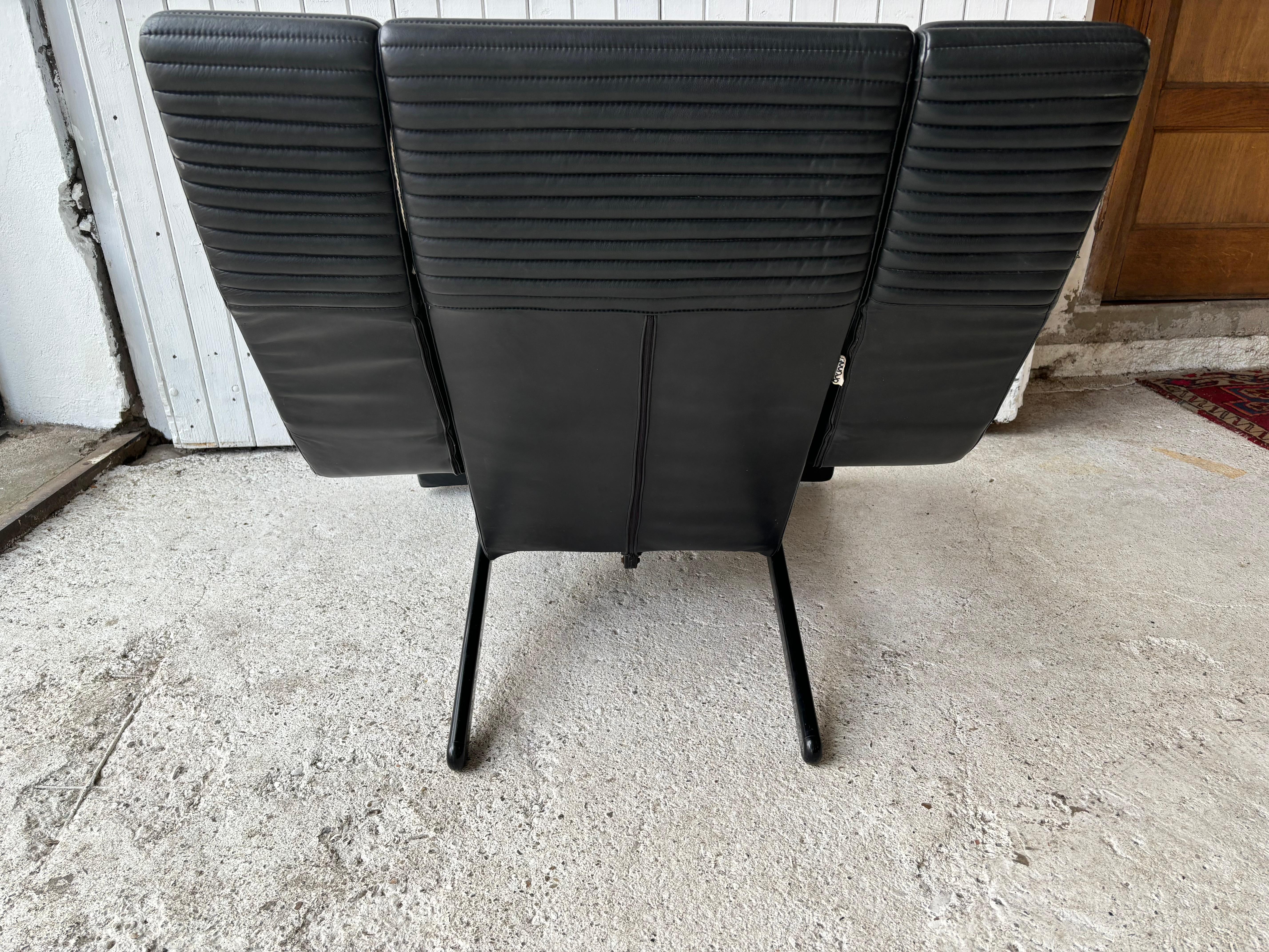 Leather Pair of Kilkis Chairs by Ammannati And Vitelli for Brunati, Italy 1980’s