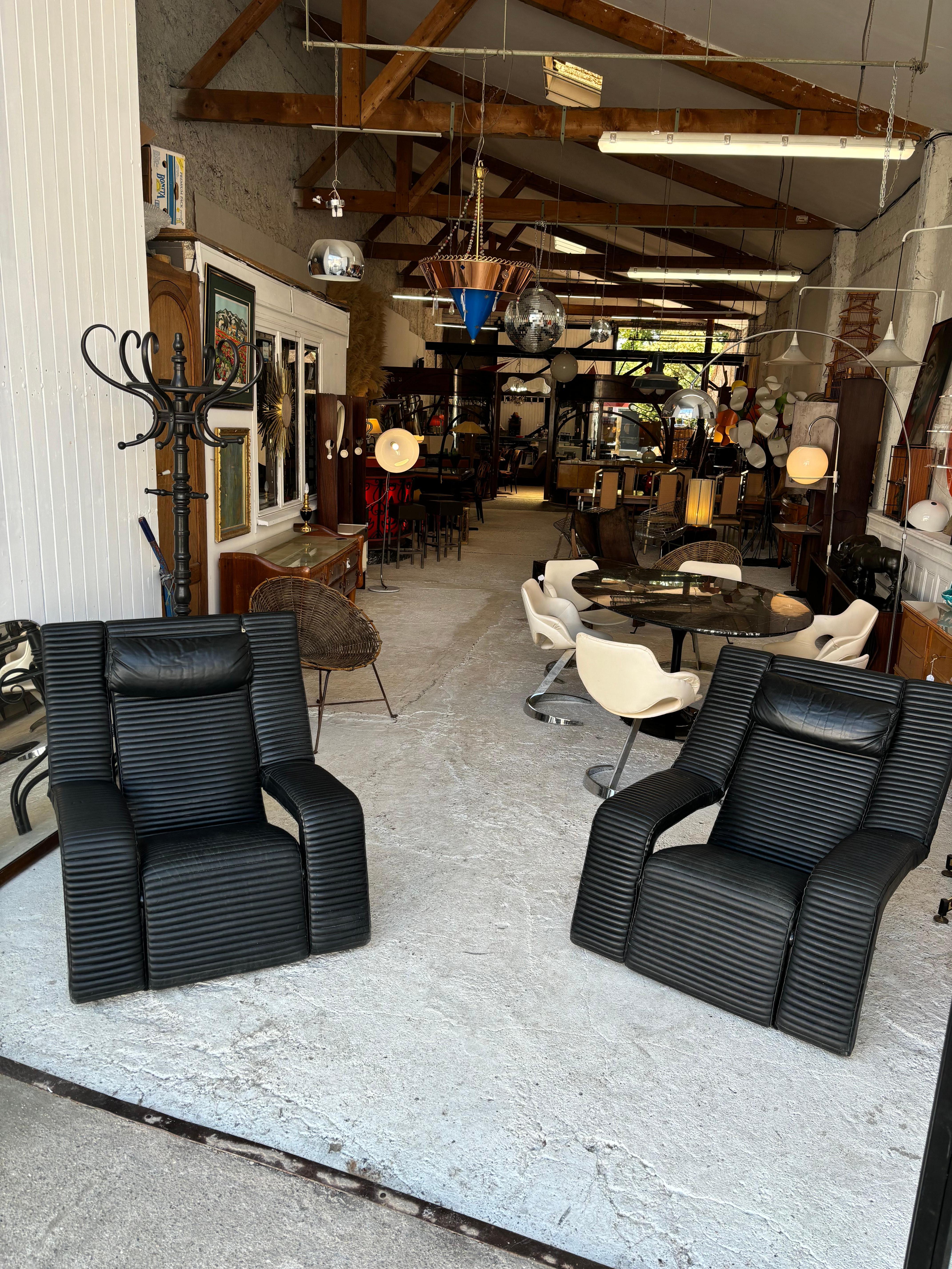 Pair of Kilkis Chairs by Ammannati And Vitelli for Brunati, Italy 1980’s 3