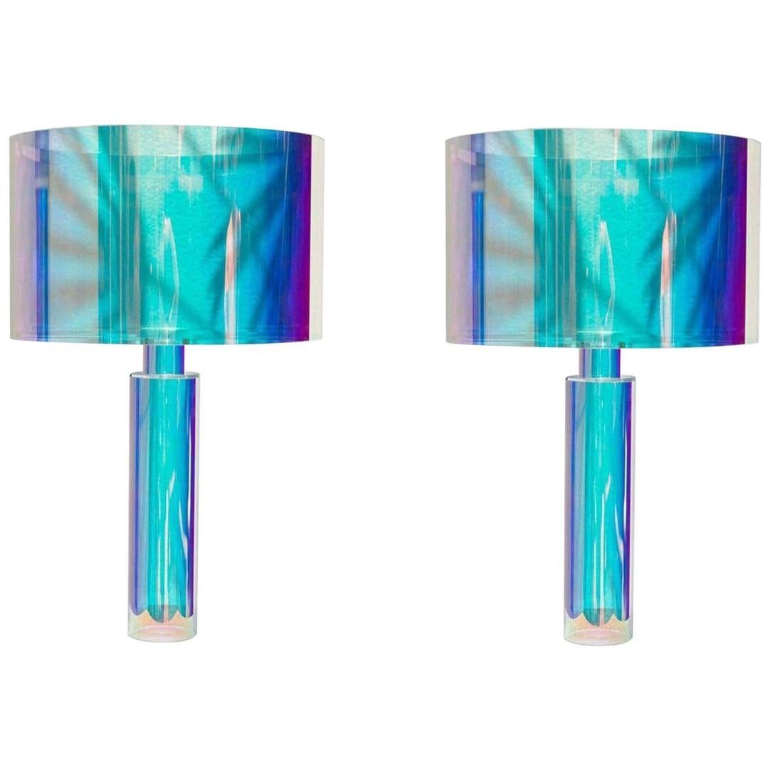 Pair of Colors Table Lamps by Brajak Vitberg at 1stDibs