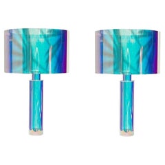 Pair of Kinetic Colors Table Lamps by Brajak Vitberg