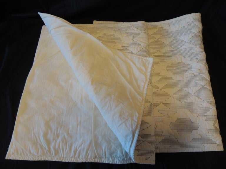 Pair of King Size Pendleton Quilted Pillow Cases at 1stDibs