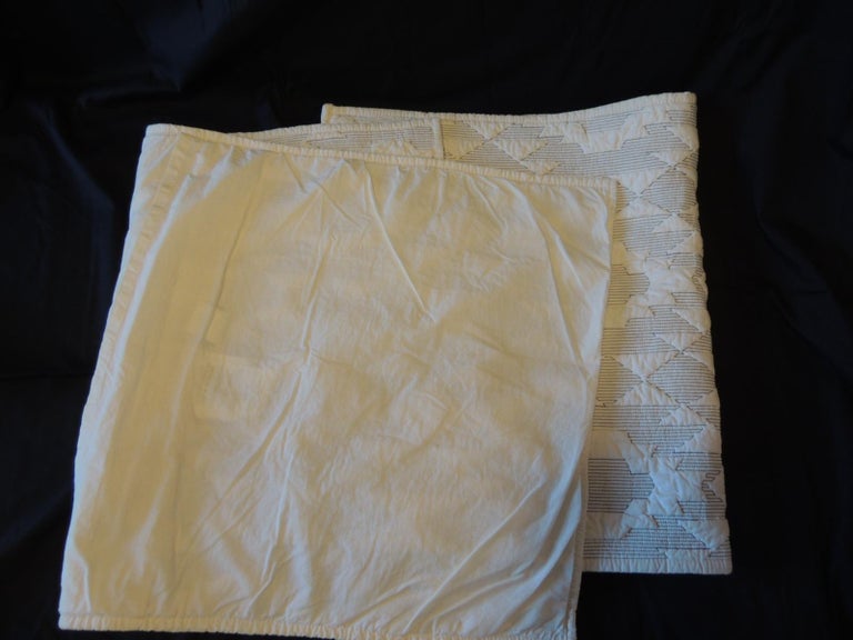 Pair of King Size Pendleton Quilted Pillow Cases at 1stDibs