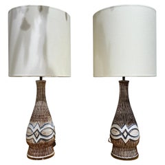 Paar Kingo Keramik-Lampen, Dänemark, 1970
