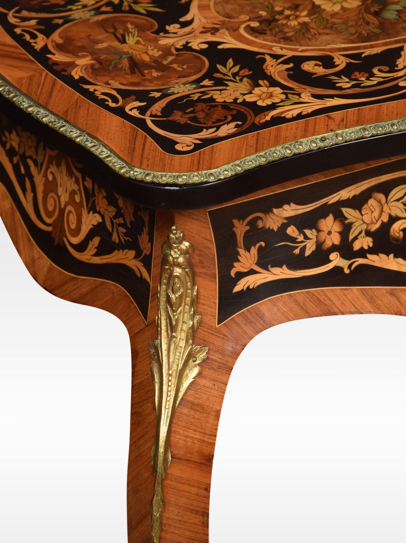 Pair of Kingwood and Marquetry Inlaid Side Tables 2