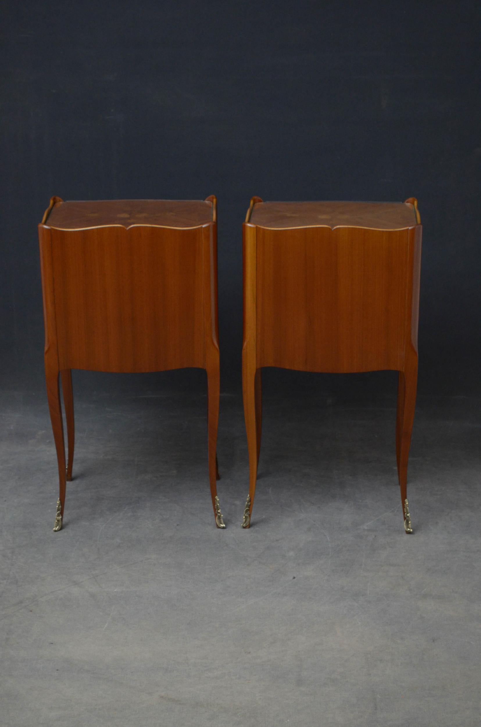 Pair of Kingwood Bedside Cabinets Chests 6