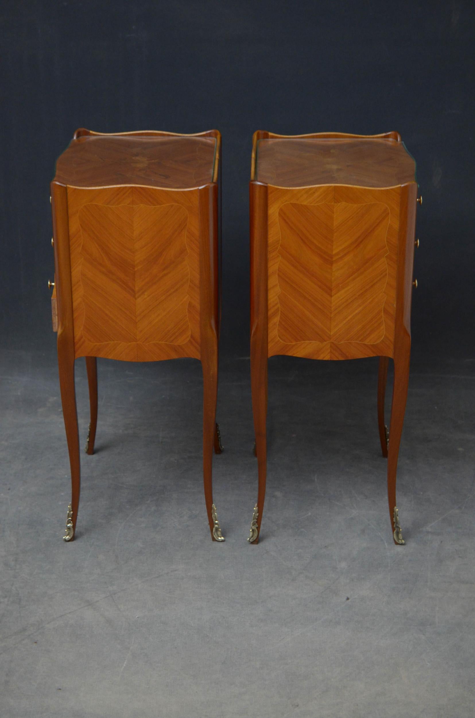 Pair of Kingwood Bedside Cabinets Chests 2