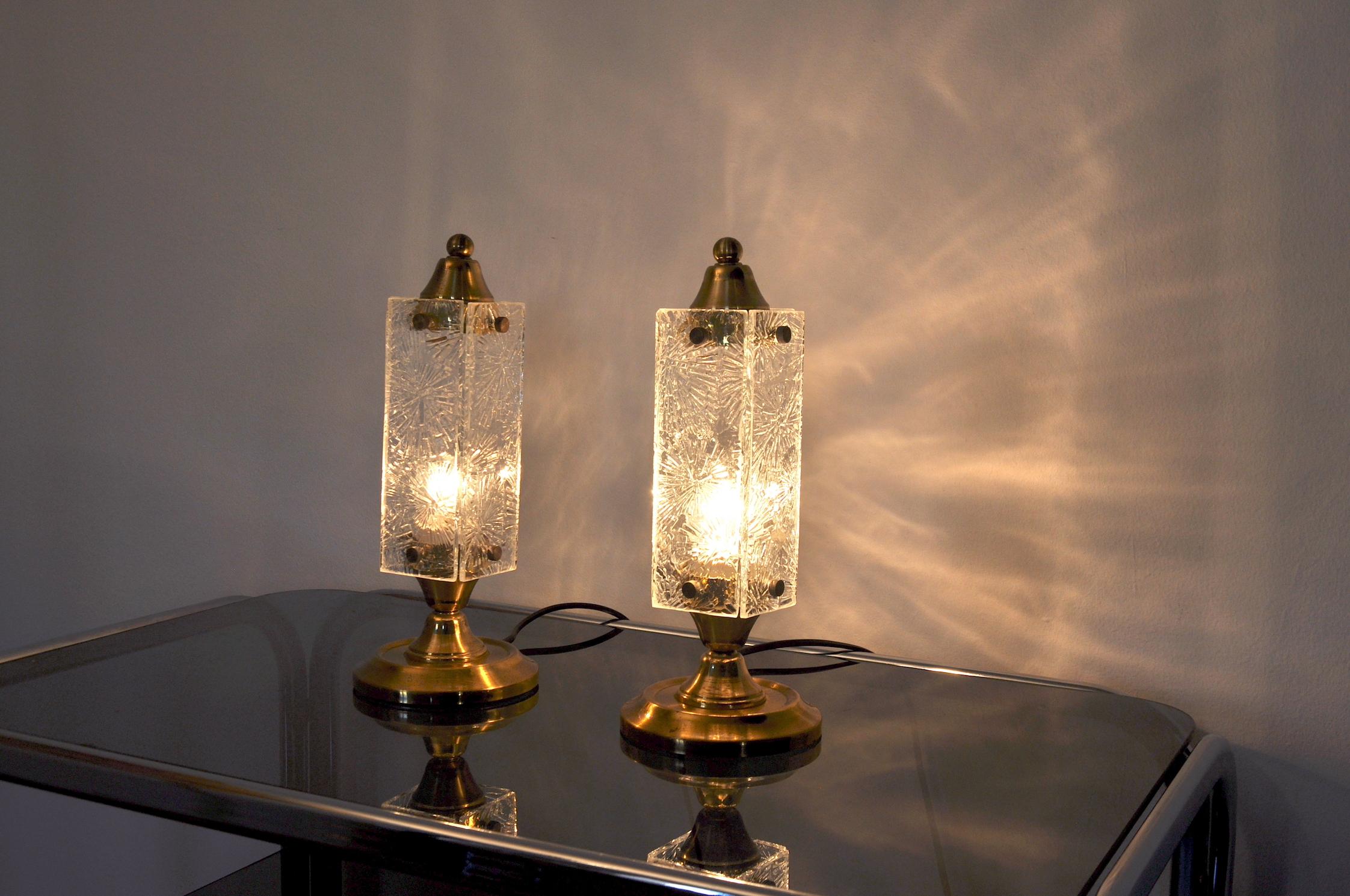 Hollywood Regency Coppia di lampade Kinkeldey, 1960 in vendita