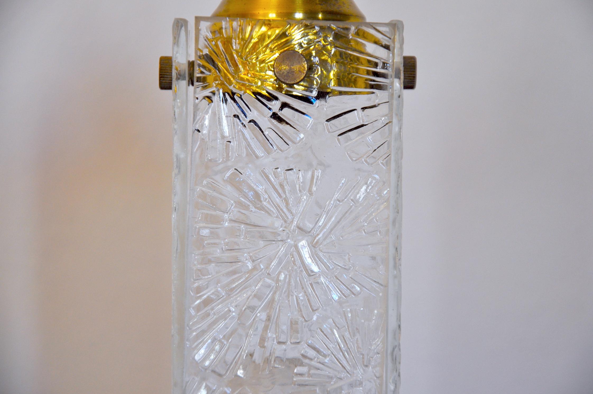 Cristallo Coppia di lampade Kinkeldey, 1960 in vendita
