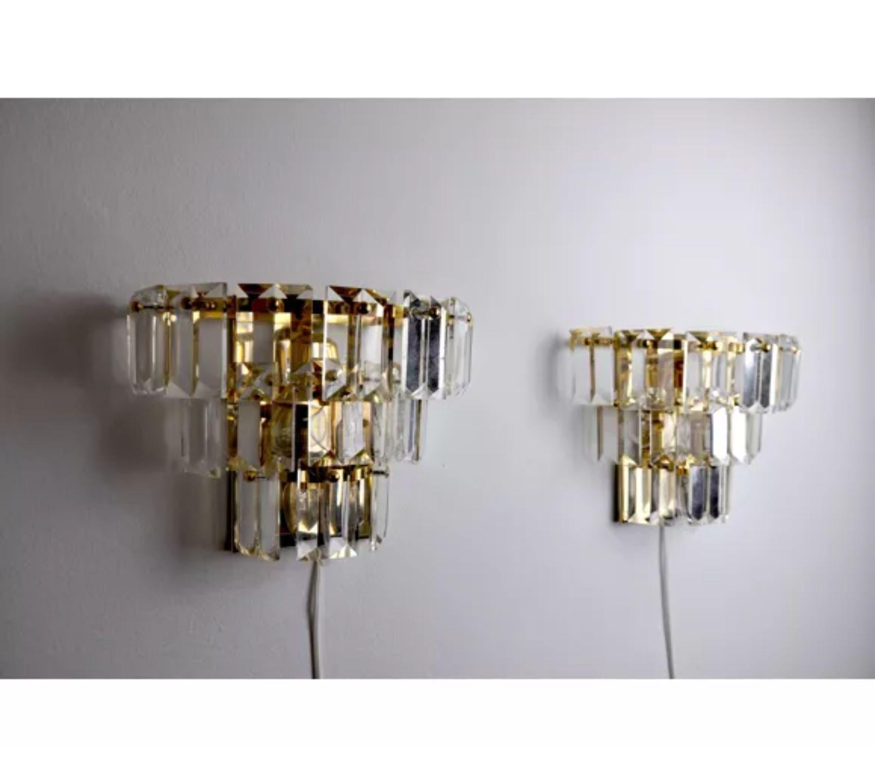 Pair of Kinkeldey Sconces, Germany, 1970 In Good Condition For Sale In BARCELONA, ES