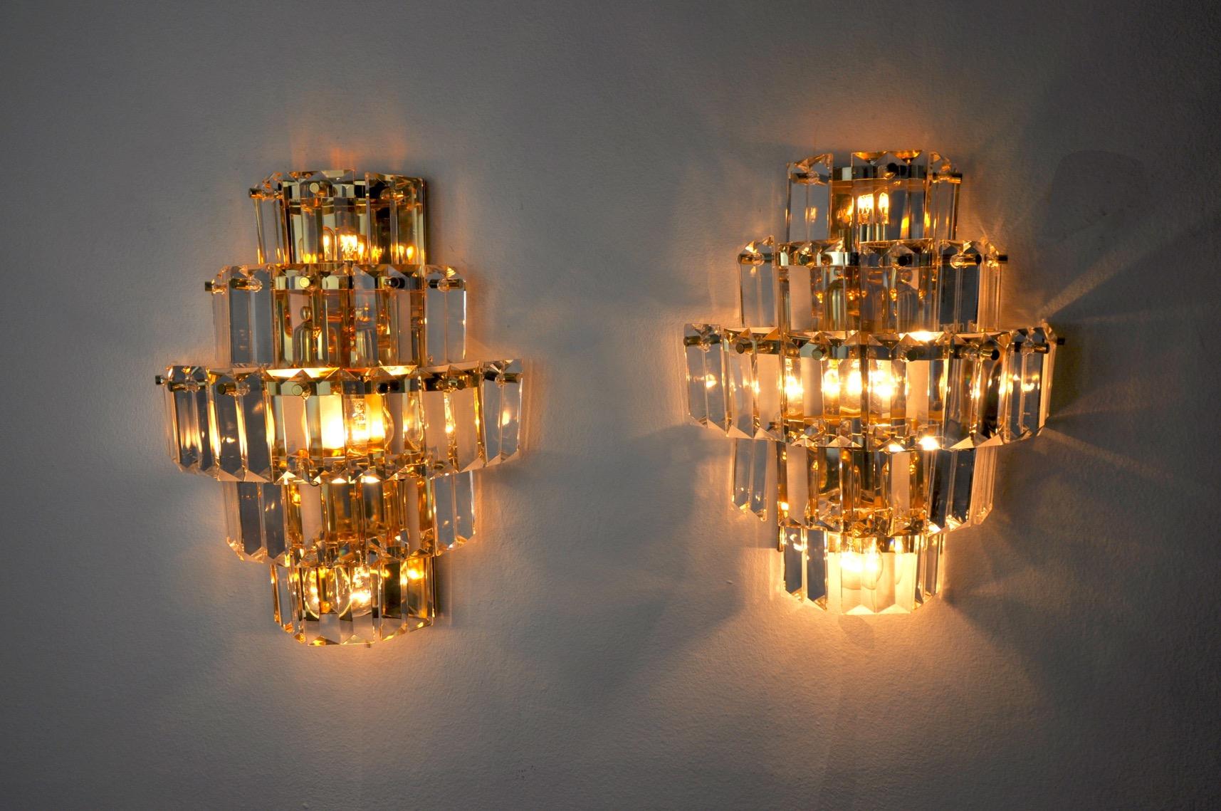 Late 20th Century Pair of Kinkeldey sconces, Germany, 1970 For Sale