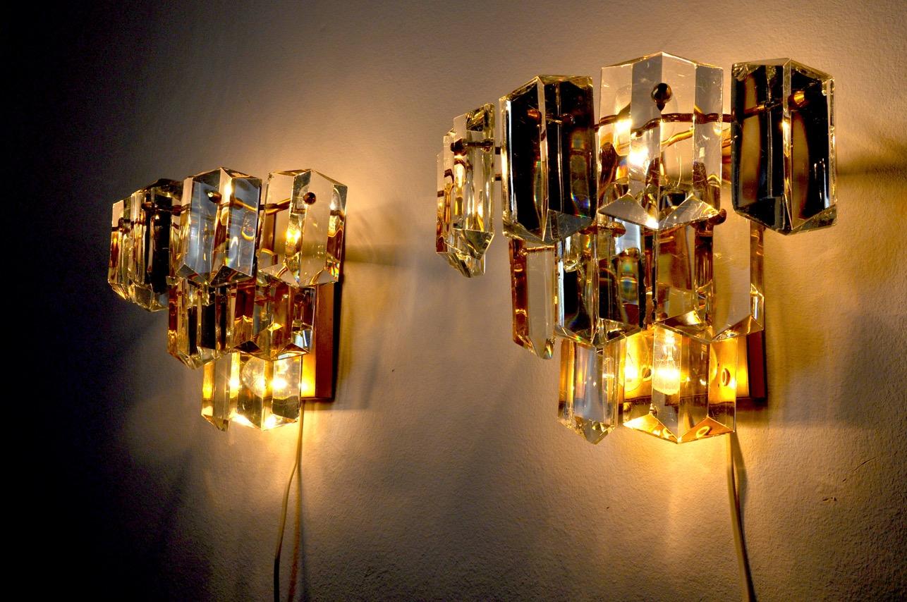 Late 20th Century Pair of Kinkeldey Wall Lamps Germany 1970 For Sale