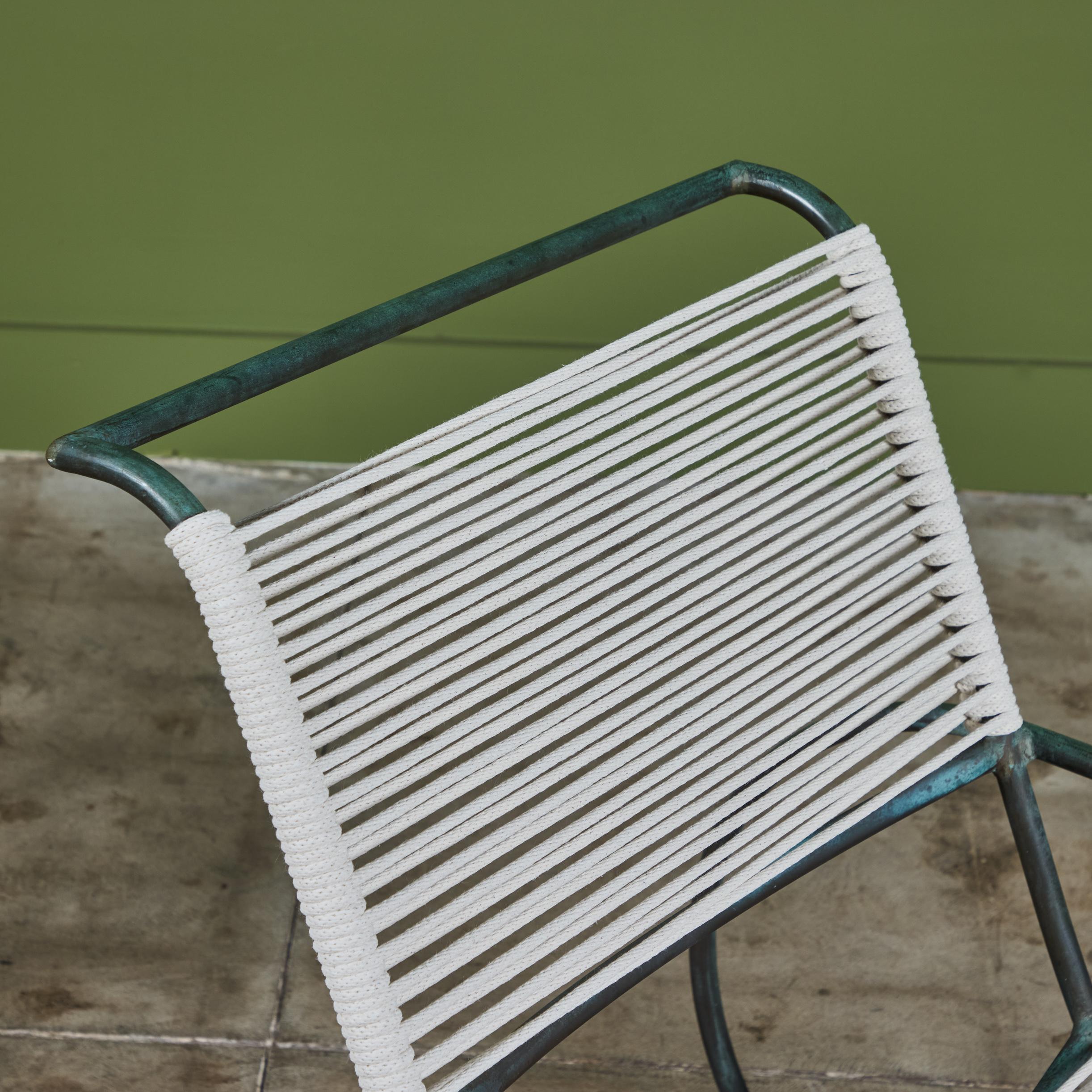 Paire de chaises longues de patio en bronze Kipp Stewart pour Terra 4