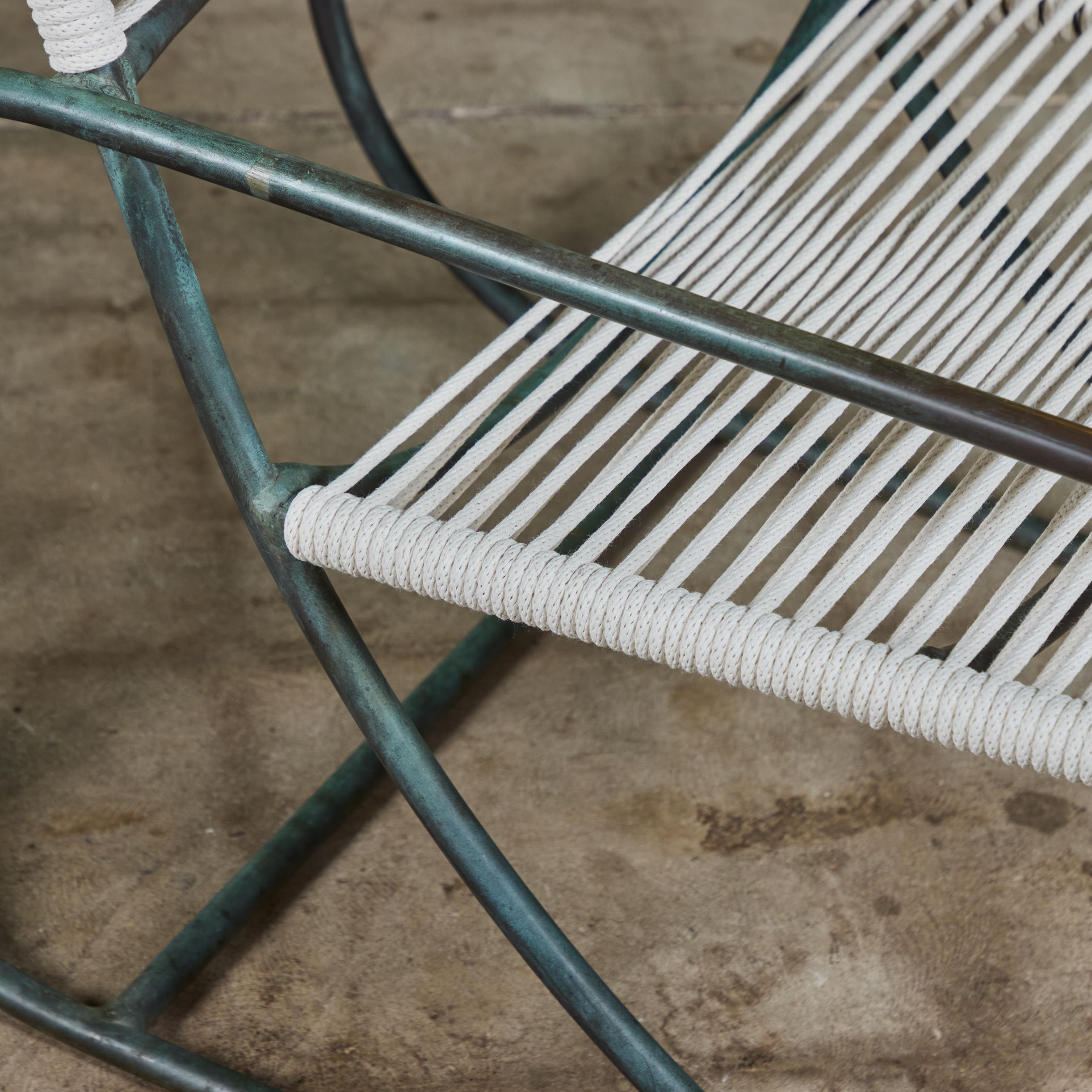 Paire de chaises longues de patio en bronze Kipp Stewart pour Terra 5