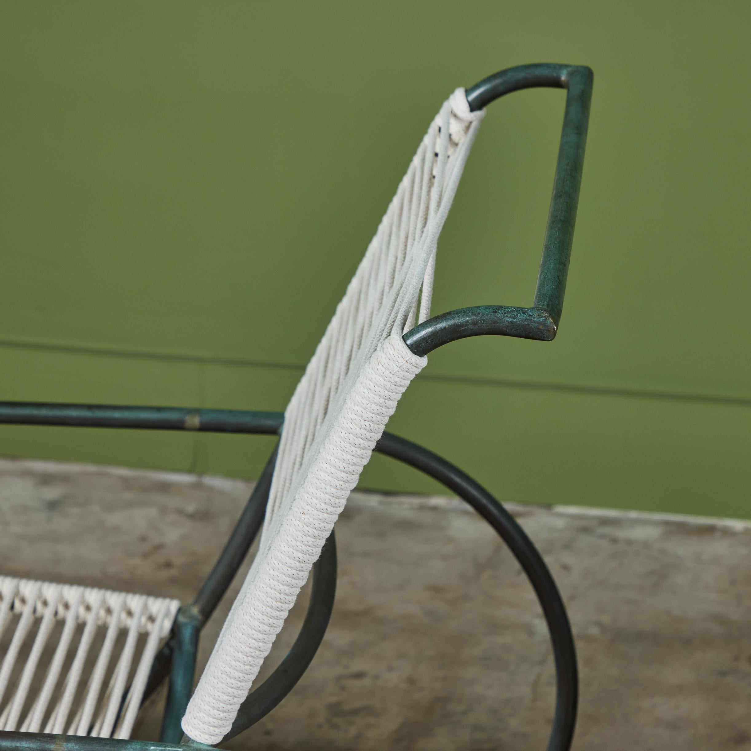 Paire de chaises longues de patio en bronze Kipp Stewart pour Terra 6