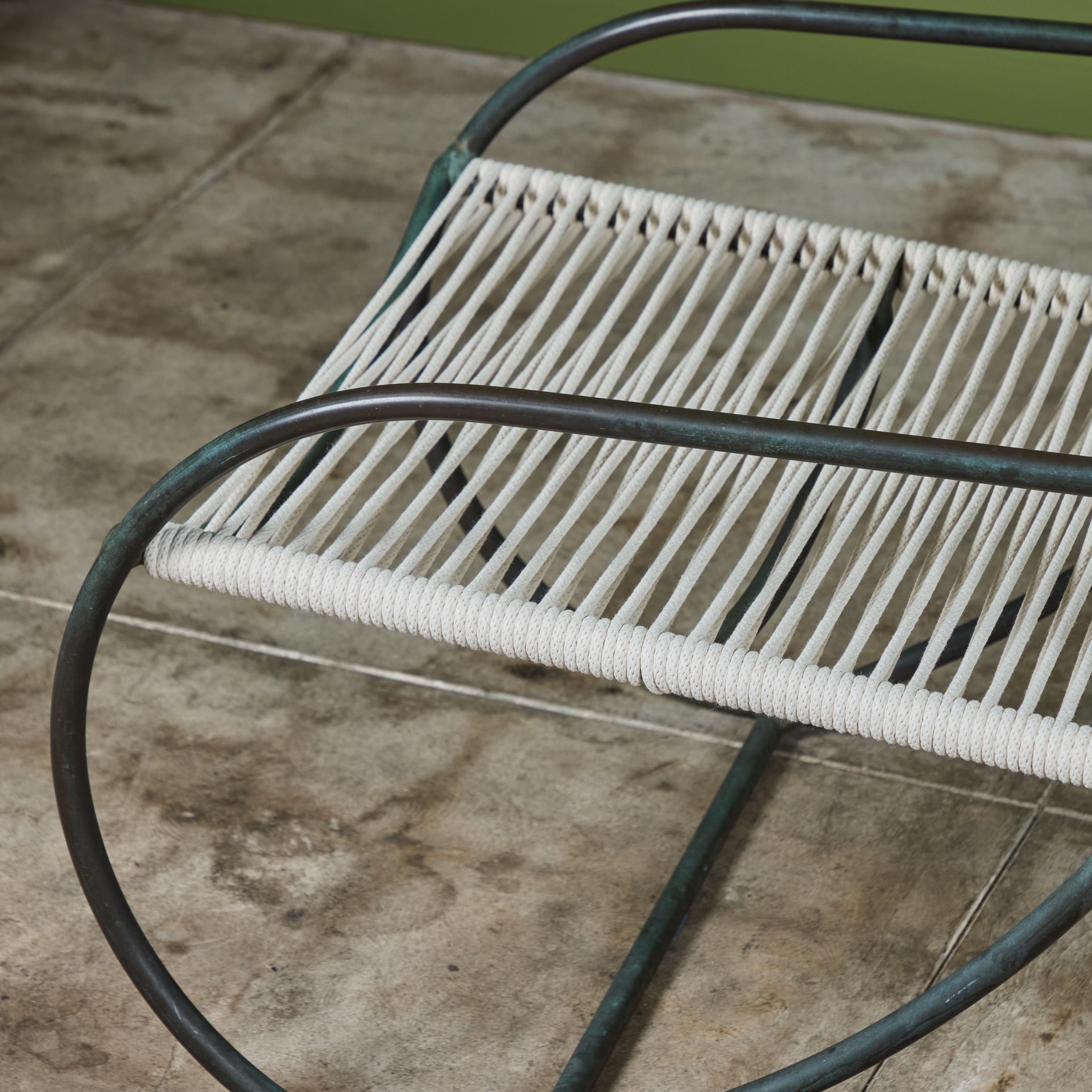 Paire de chaises longues de patio en bronze Kipp Stewart pour Terra 7
