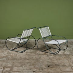 Paire de chaises longues de patio en bronze Kipp Stewart pour Terra