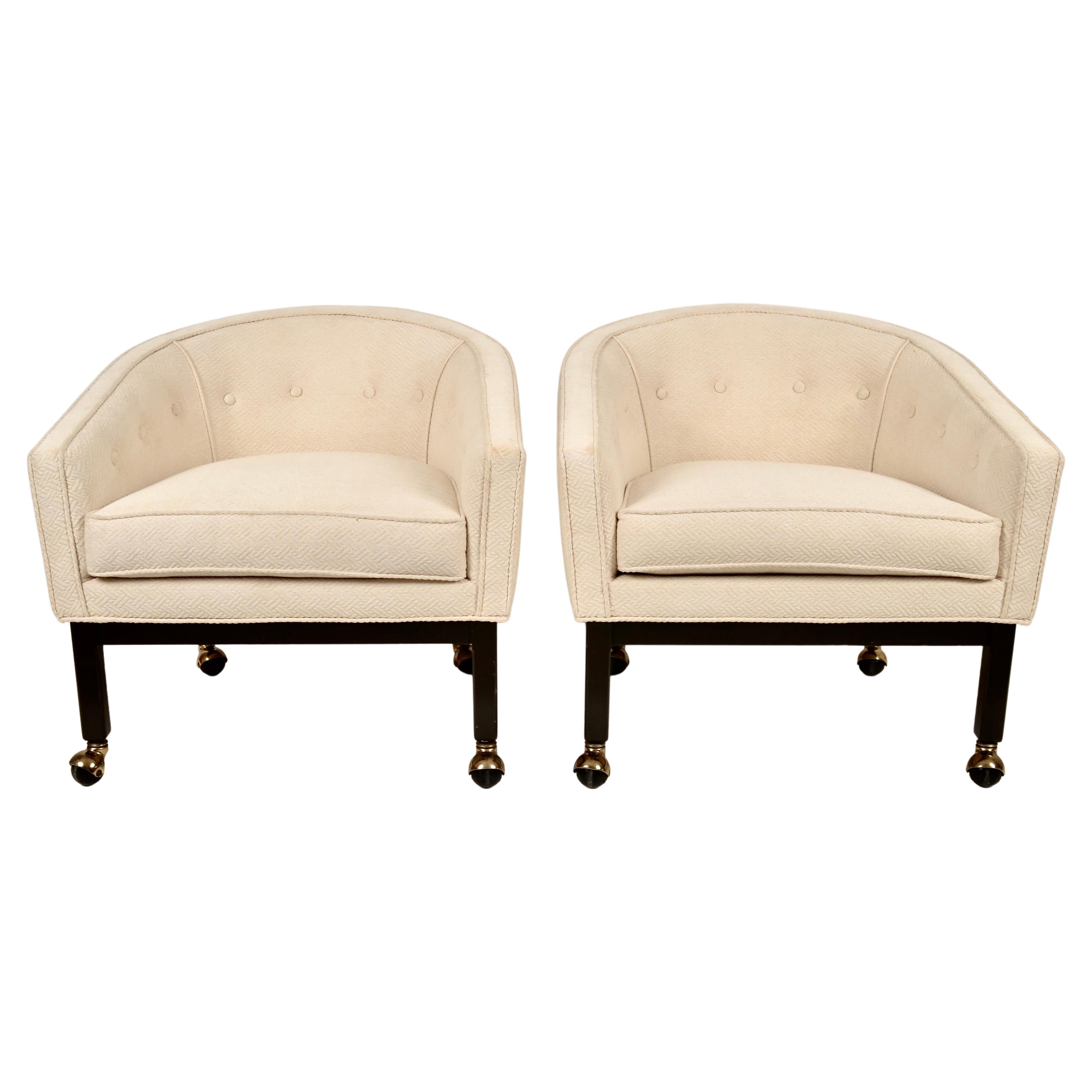 Pair of Kipp Stewart for Directional Lounge Chairs For Sale