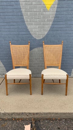 Pair of Kipp Stewart for Drexel Declaration Dining Chairs