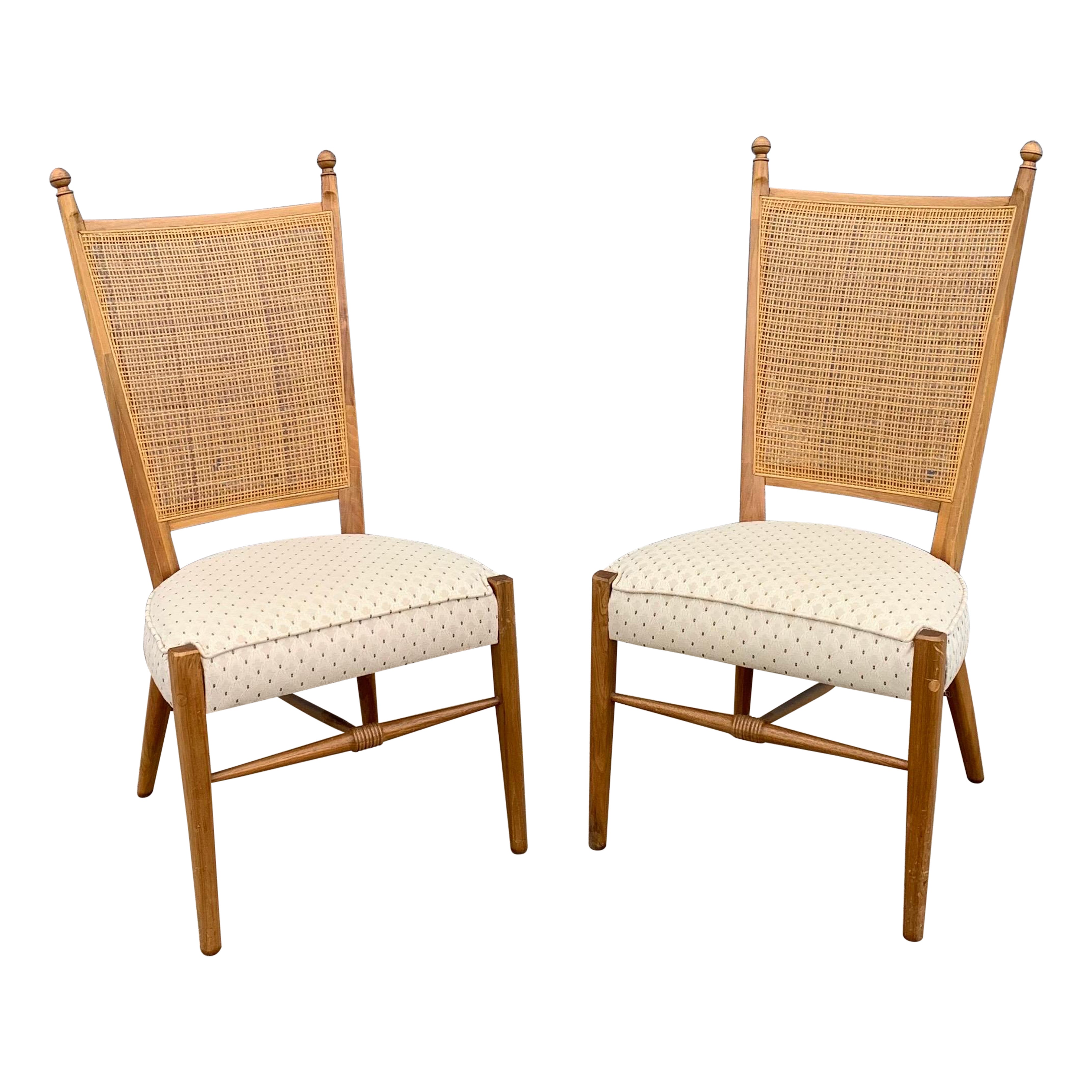 Pair of Kipp Stewart for Drexel Declaration Dining Chairs