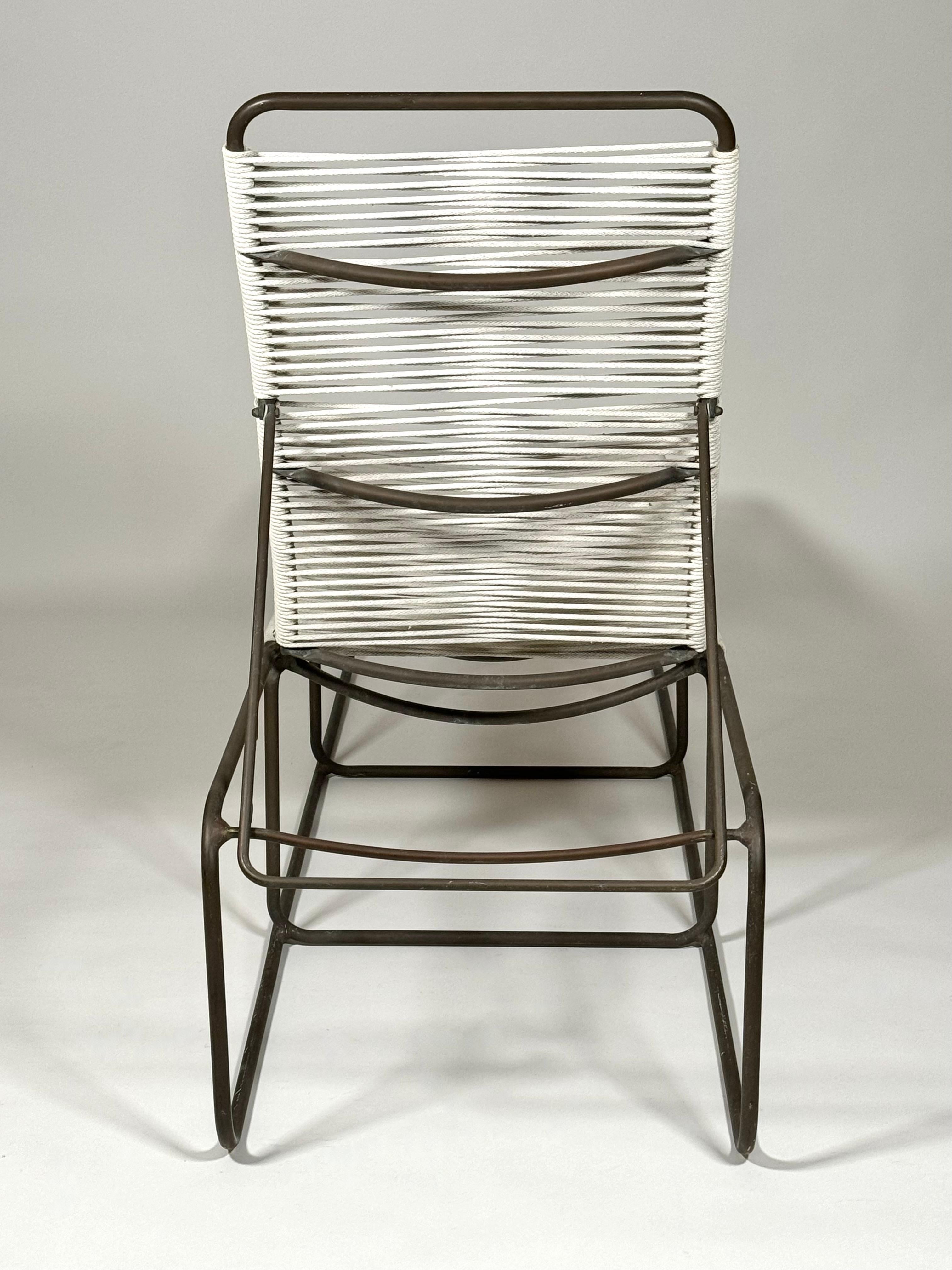 Verstellbare Stühle von Kipp Stewart für Terra Bronze, Paar im Angebot 6