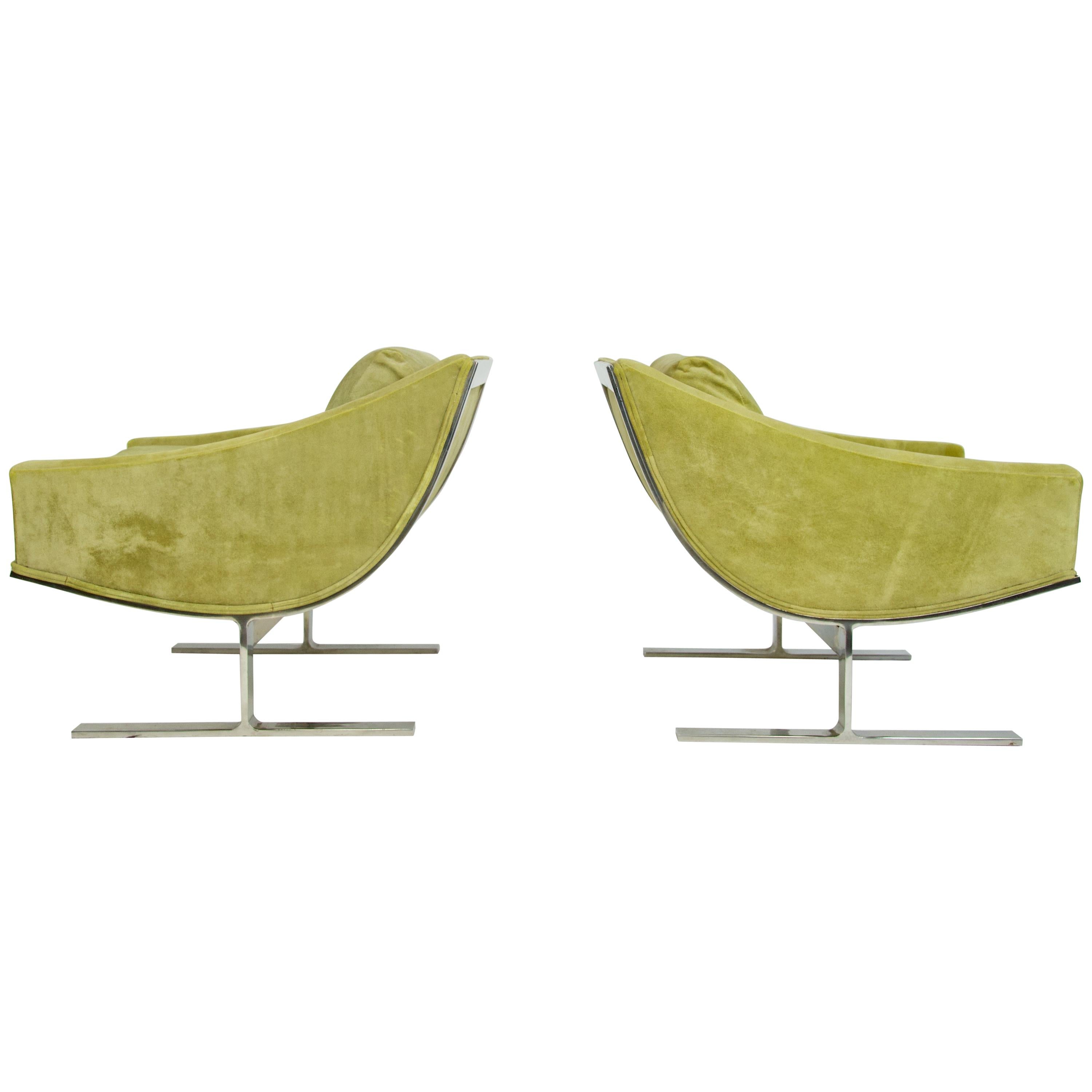 Pair of Kipp Stewart Lounge Chairs For Sale