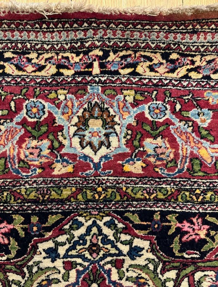 Pair of Kirman rugs For Sale 3