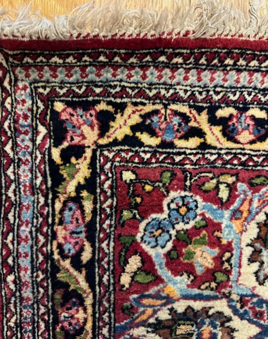 Pair of Kirman rugs For Sale 5