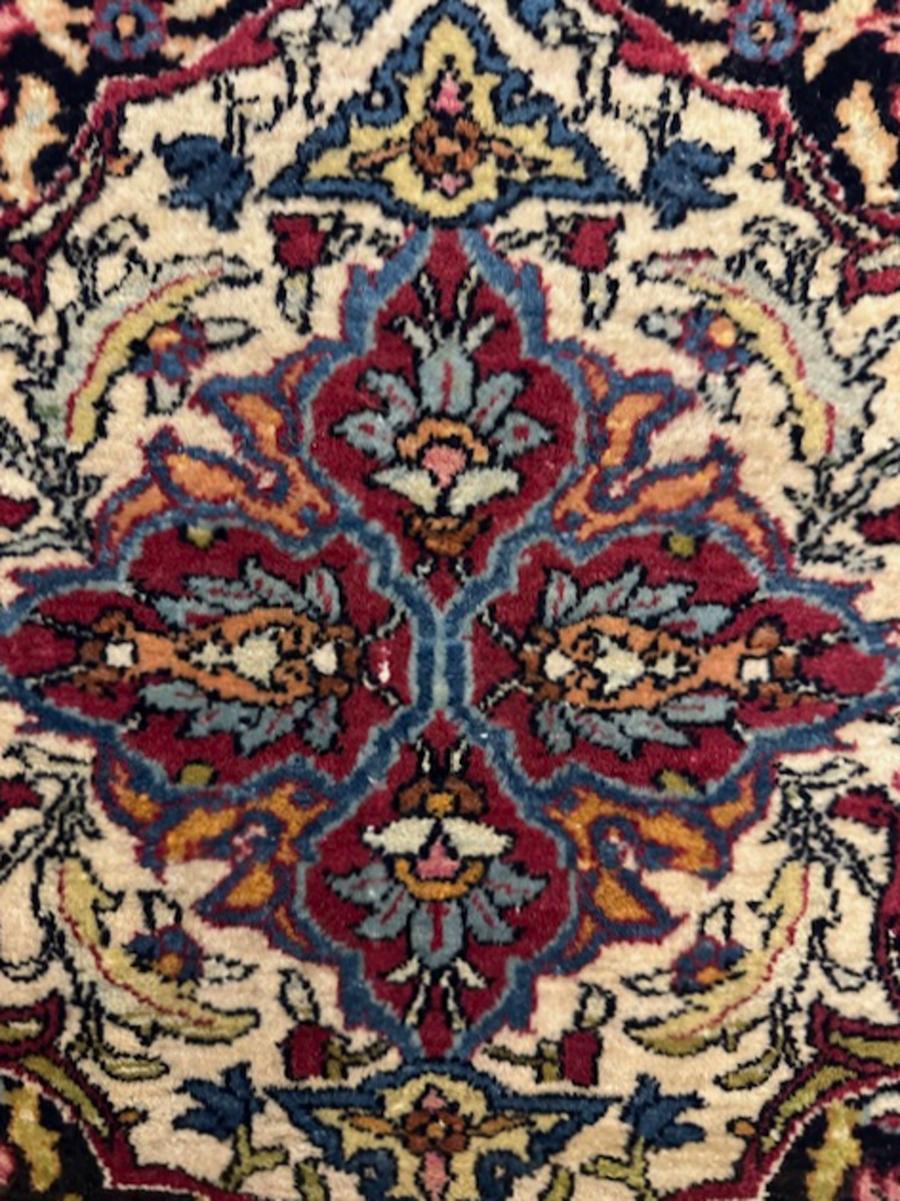 Pair of Kirman rugs In Good Condition For Sale In NEW YORK, NY