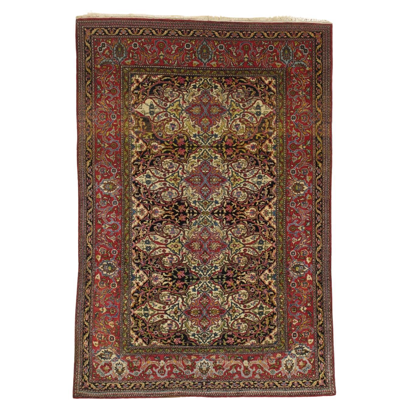 Pair of Kirman rugs For Sale