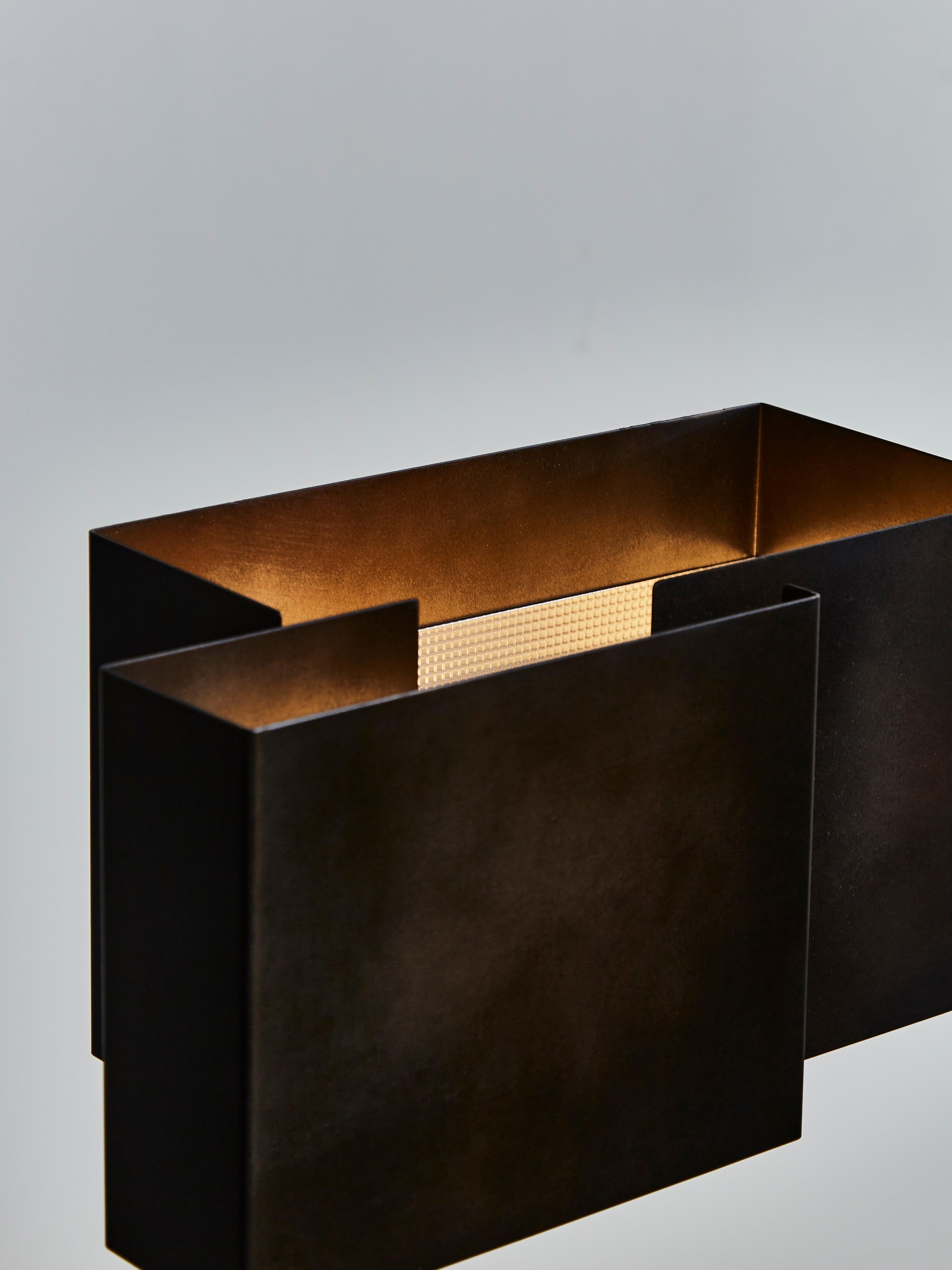 Fer Paire de lampes de table Kit par Esperia en vente