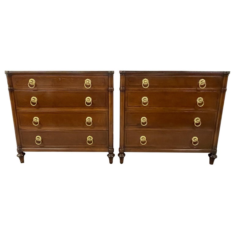 Pair of Kittinger Commodes, Nightstands or Chests at 1stDibs