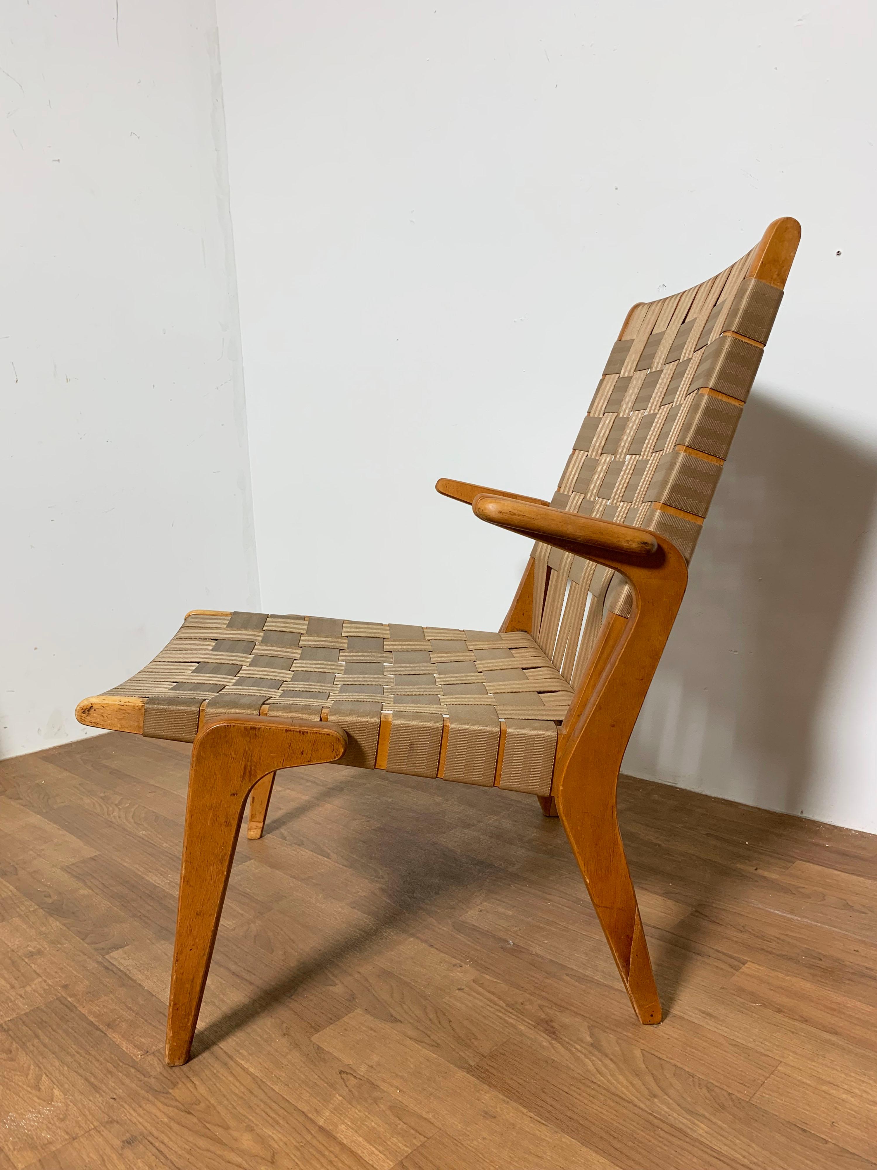 Pair of Klaus Grabe Style Lounge Chairs Circa 1950s 2