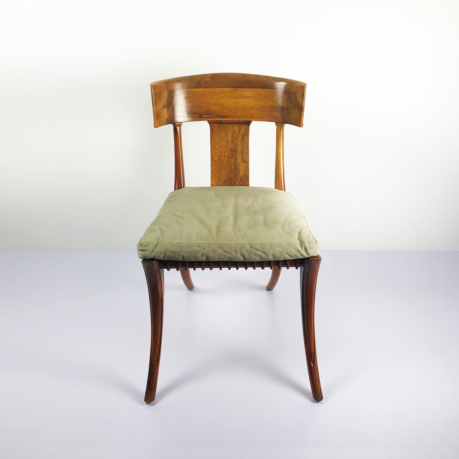 Unknown Pair of Klismos Chairs Attributed to Robsjohn-Gibbings