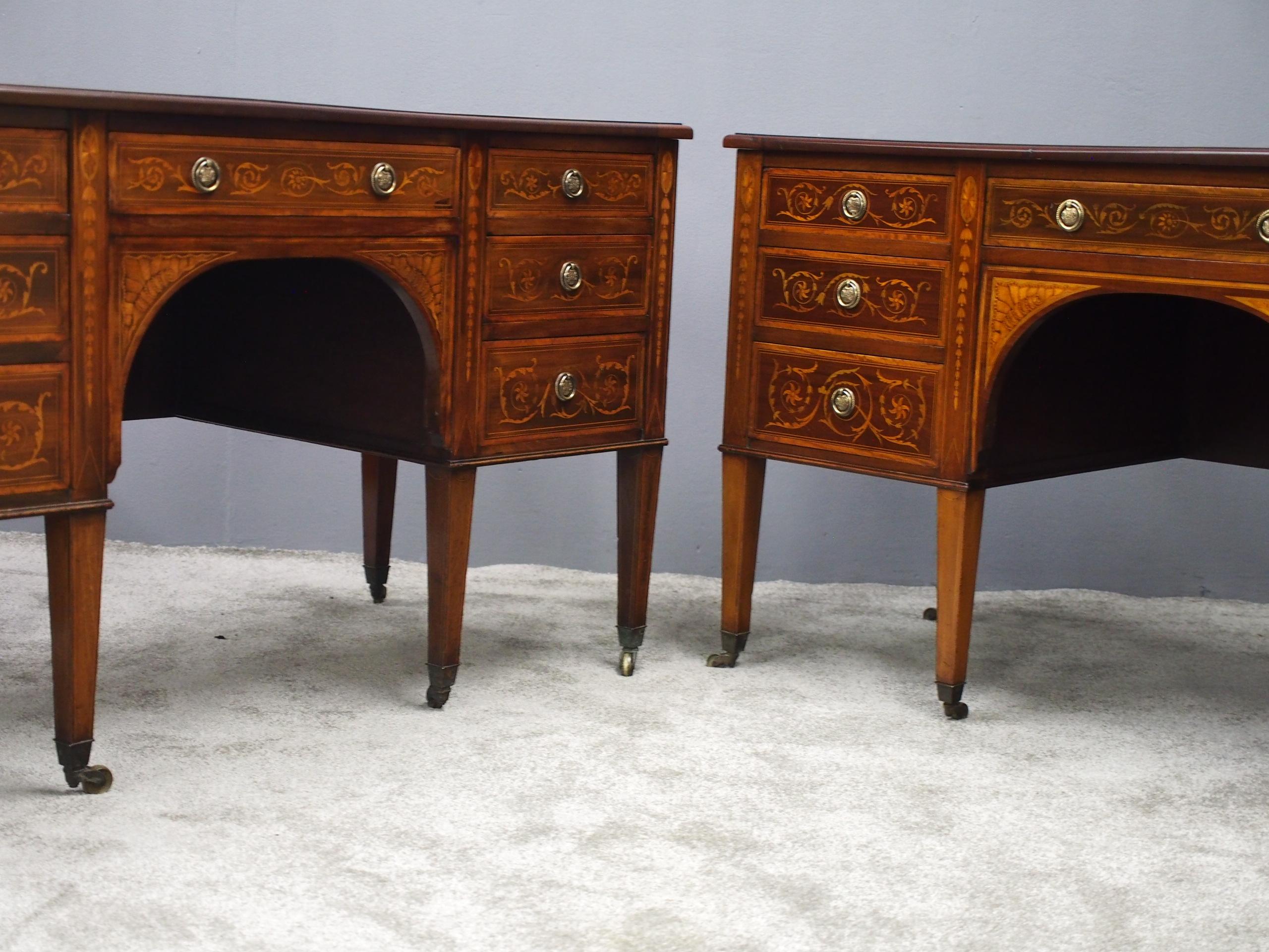 Pair of Kneehole Desks by Maple and Co. For Sale 2