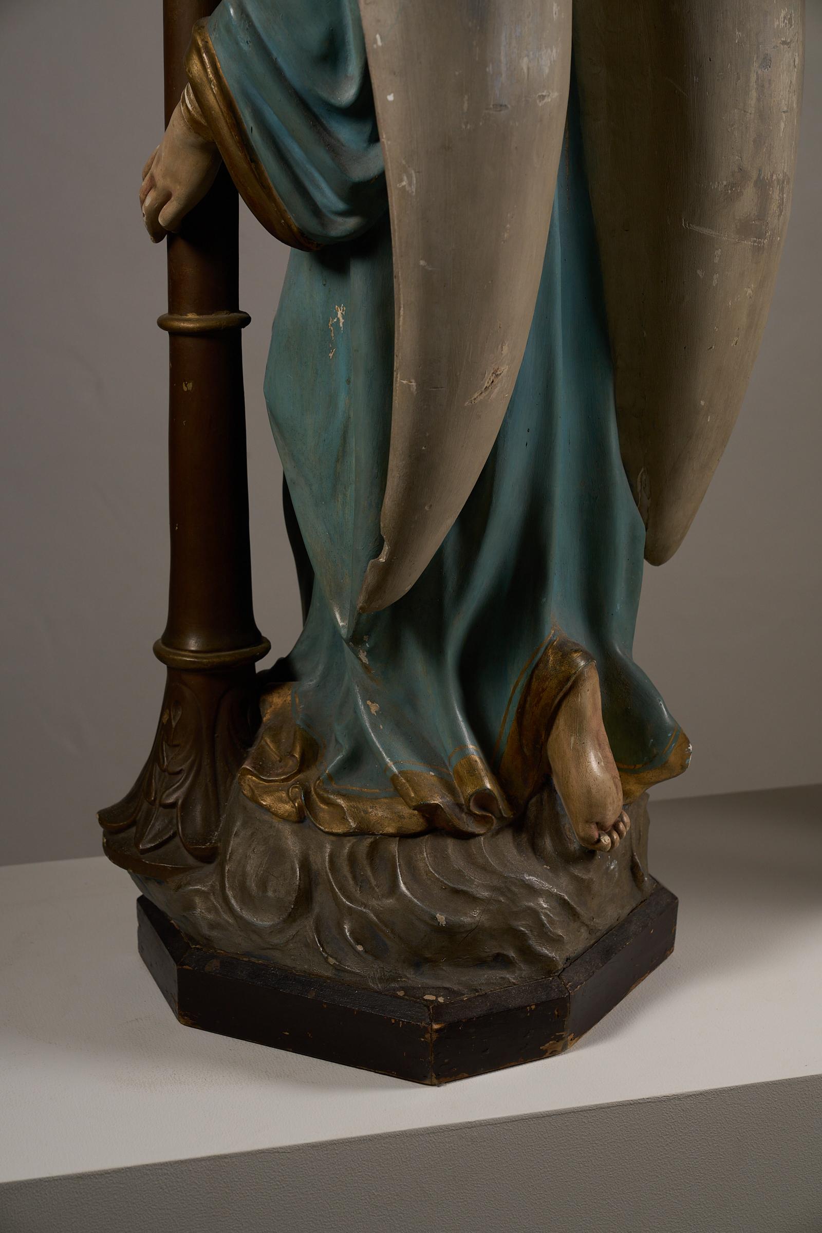 Pair of Kneeling Angel Candle Holders with Chandeliers - 19th Century For Sale 10