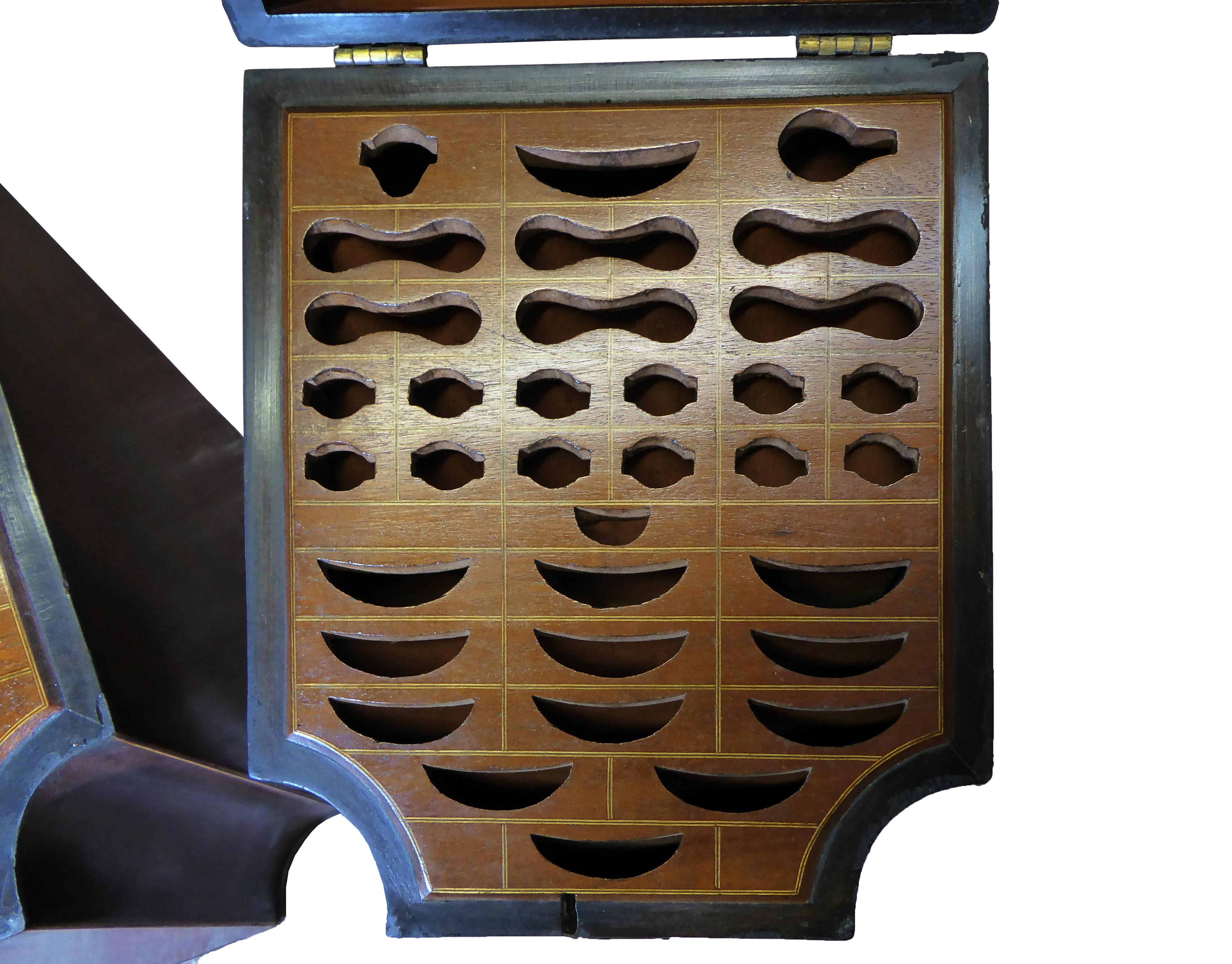 Knipe Boxes Pair of Knife Boxes /Cutlery Cases For Sale at 1stDibs