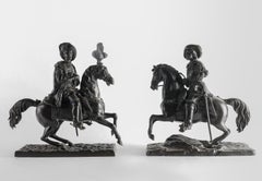 Ein Paar Ritter, König von Frankreich, 19. Jahrhundert, Napoleon III.-Periode.