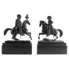 Pair of Knights, King of France, 19th Century, Napoleon III Period.